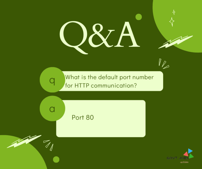 What is the default port number for HTTP communication?